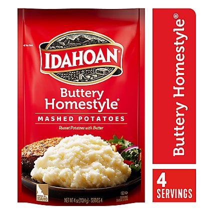 Idahoan Homestyle Buttery Mashed Potatoes 4 Oz Packs Quantity 1