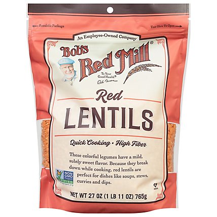 Bob's Red Mill Red Lentils 27 oz Quantity 1